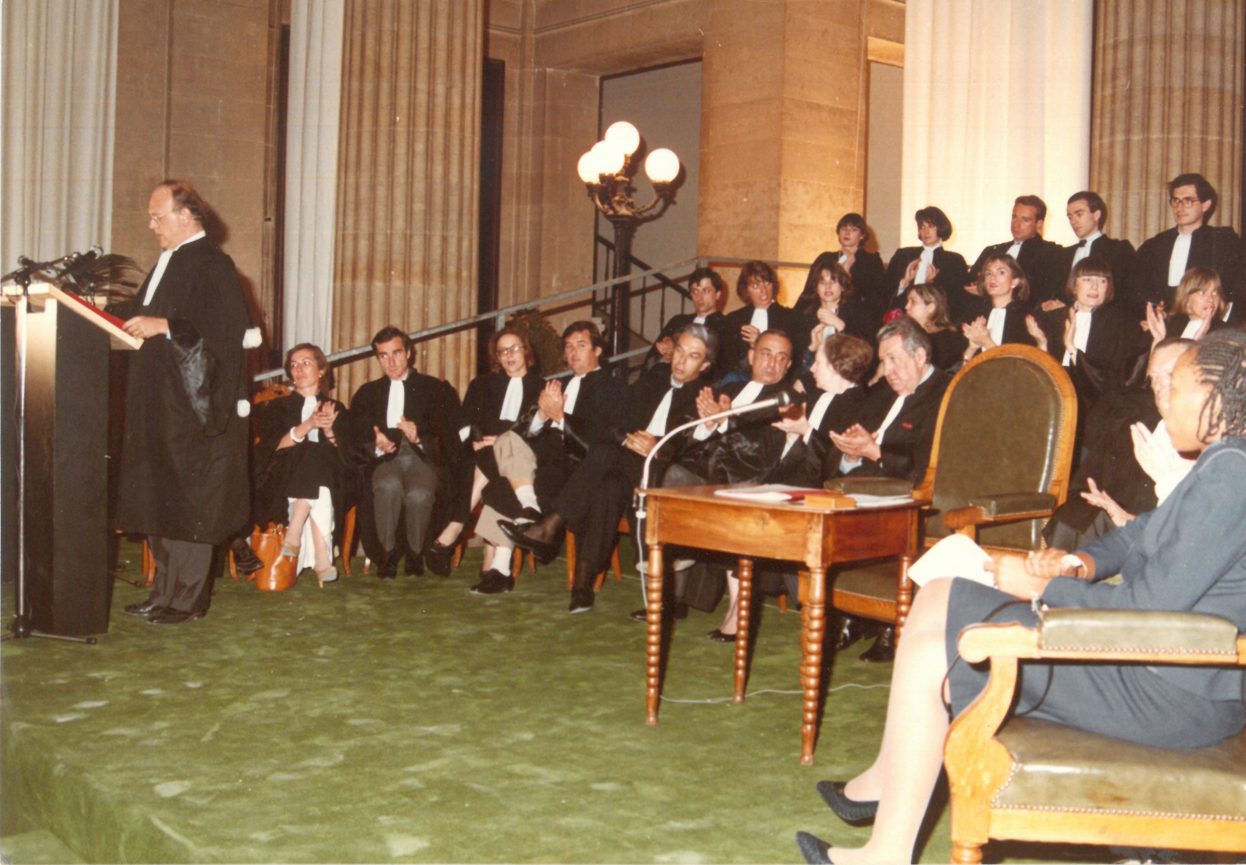 April 27, 1985 : Ceremony award of the First Ludovic-Trarieux Prize